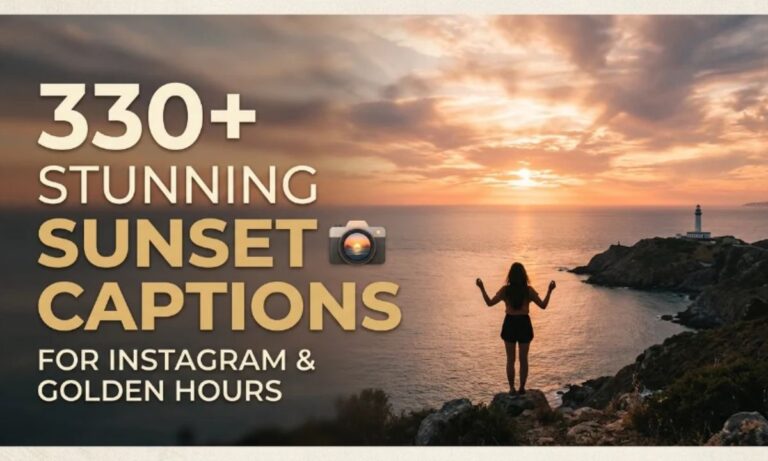330+ Stunning Sunset Captions for Instagram & Golden Hours