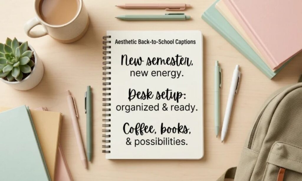 Aesthetic Back-to-School Captions