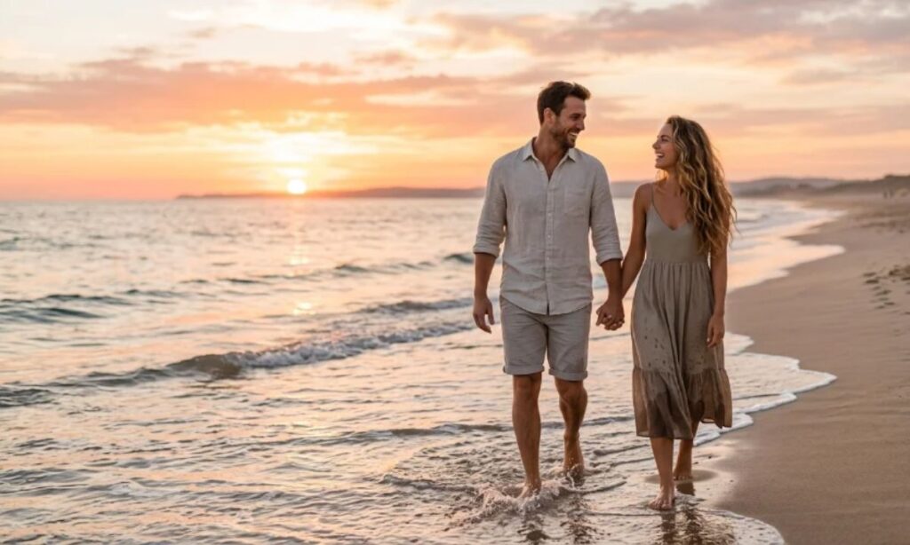 Beach Couple Captions