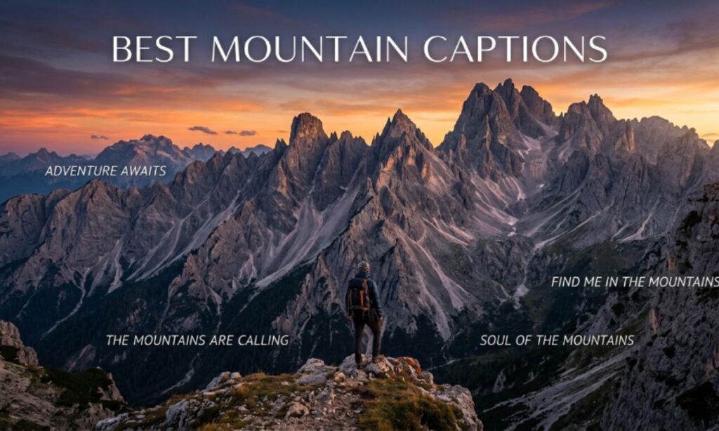 Best Mountain Captions