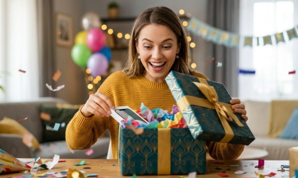 Birthday Gift Reveal Captions