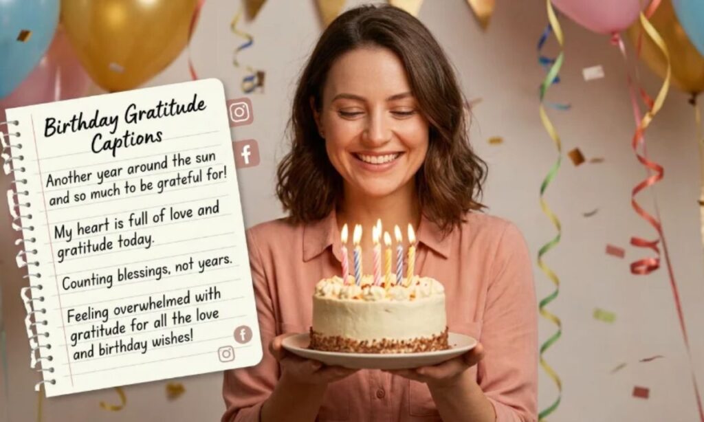 Birthday Gratitude Captions