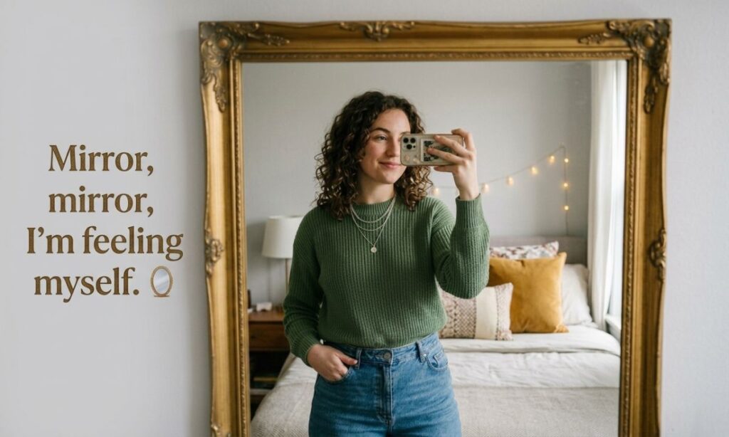 Captions for Mirror Selfies