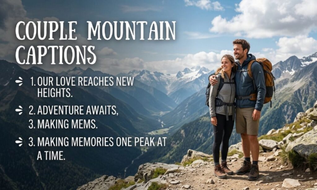Couple Mountains Captions