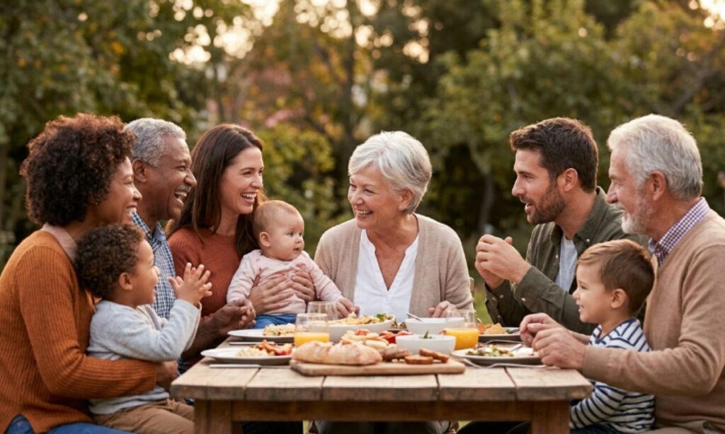 Family Gathering Captions