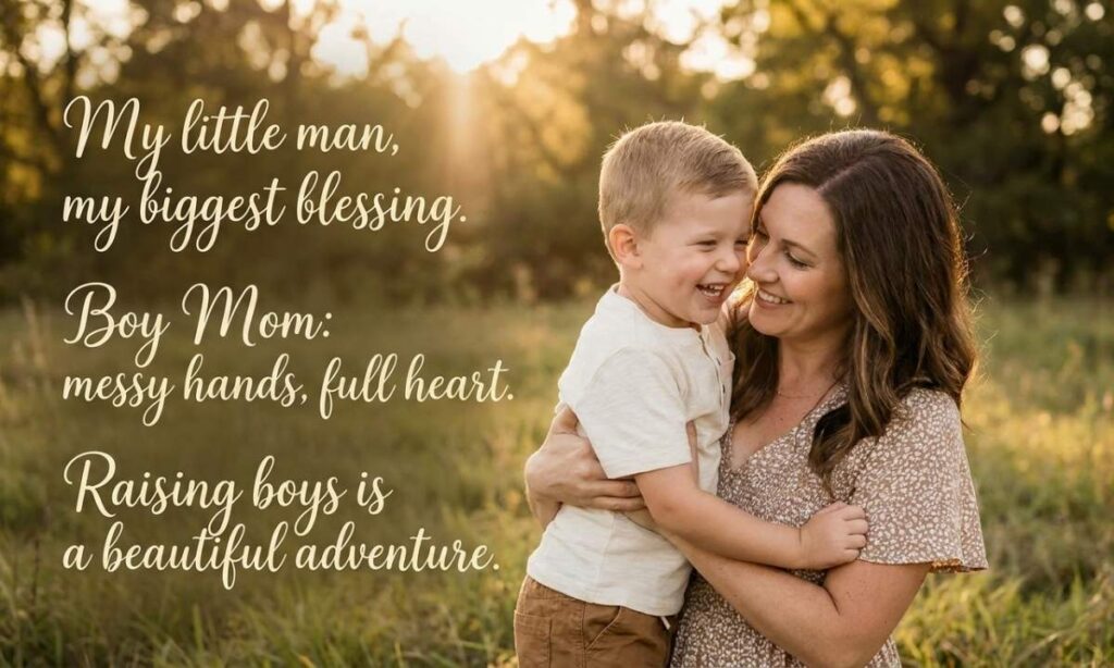 Heartwarming Captions for Boy Moms
