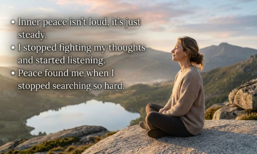 Inner Peace Captions