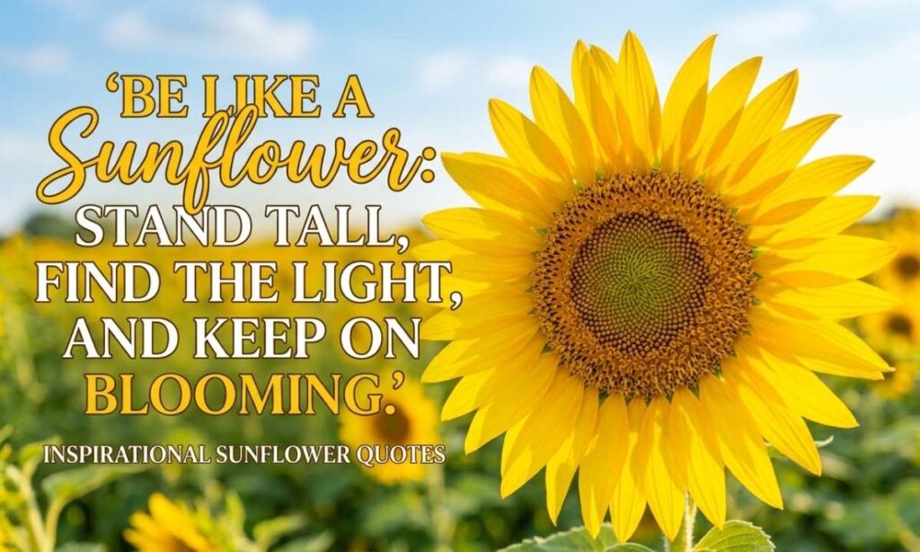 Inspirational Sunflower Quotes