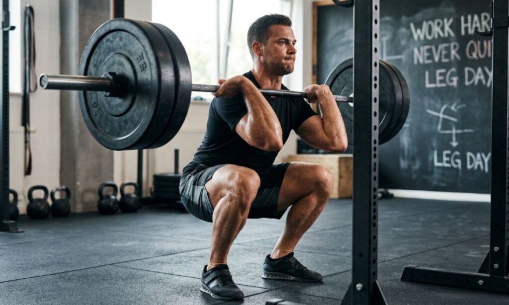 Men’s Leg Day Captions
