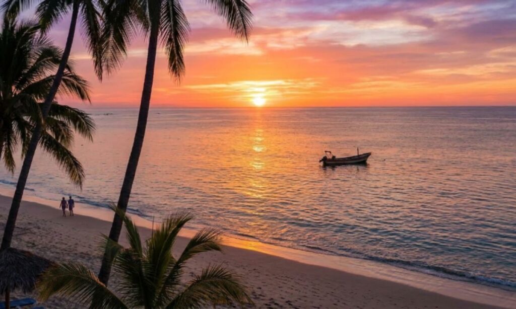 Mexico Sunset Captions