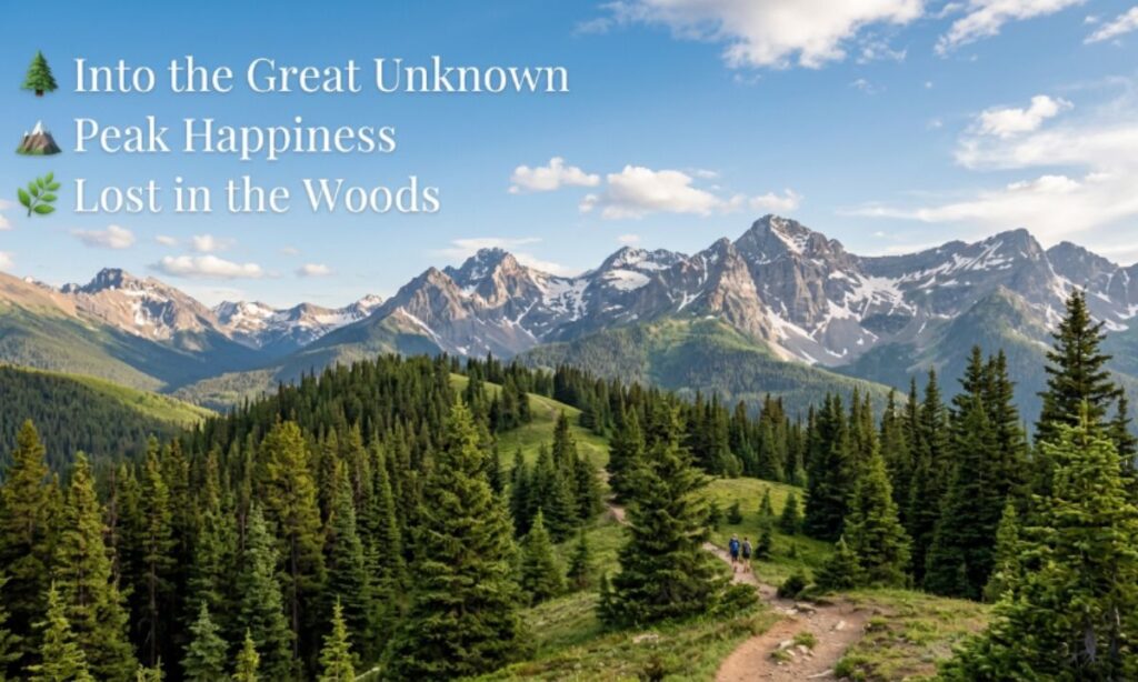 Mountain and Forest Captions