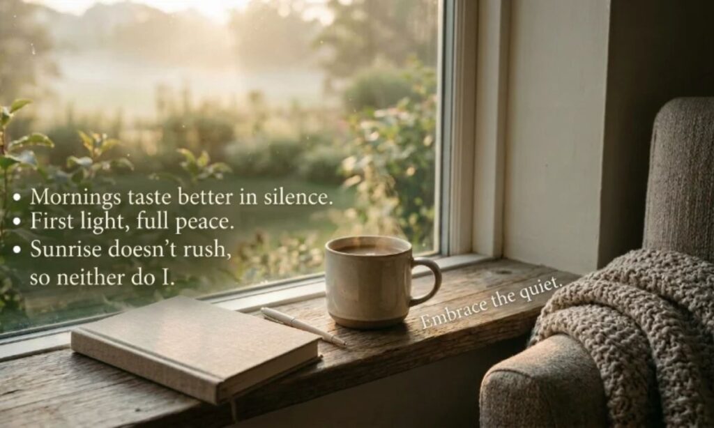 Peaceful Morning Captions