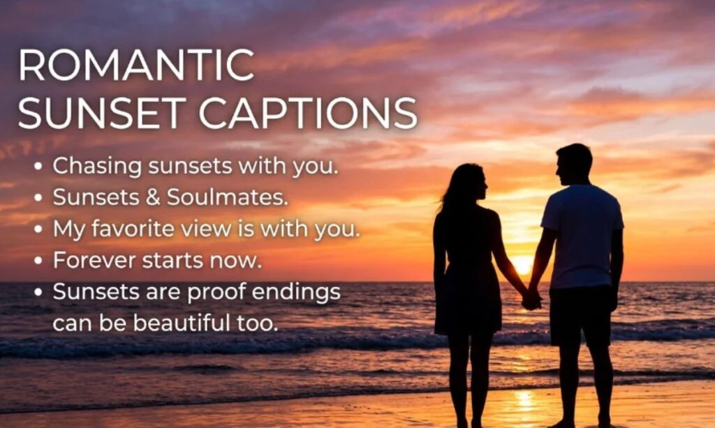 Romantic Sunset Captions
