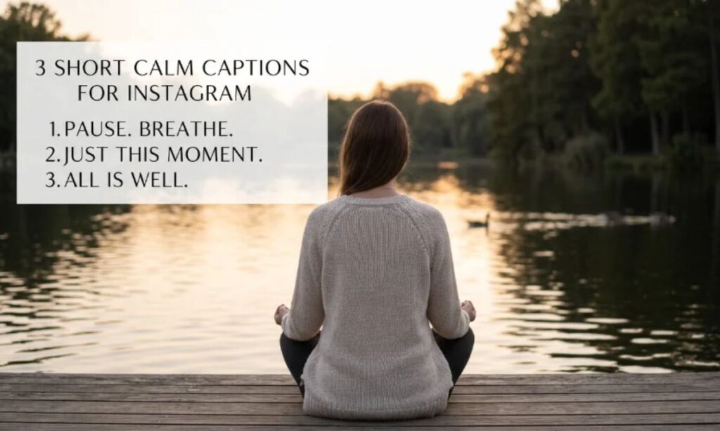 Short Calm Captions For Instagram