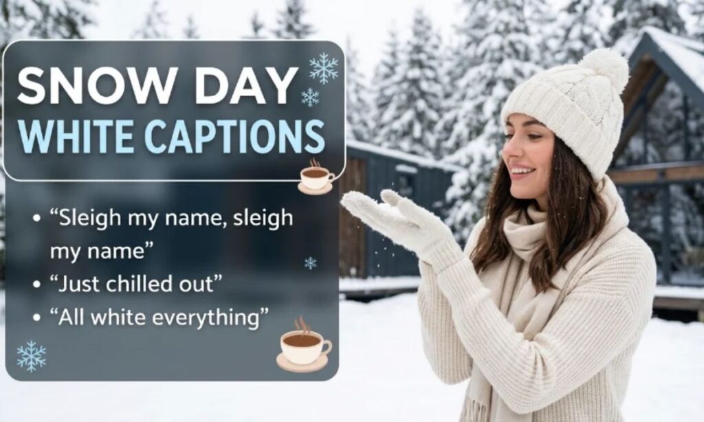 Snow Day White Captions