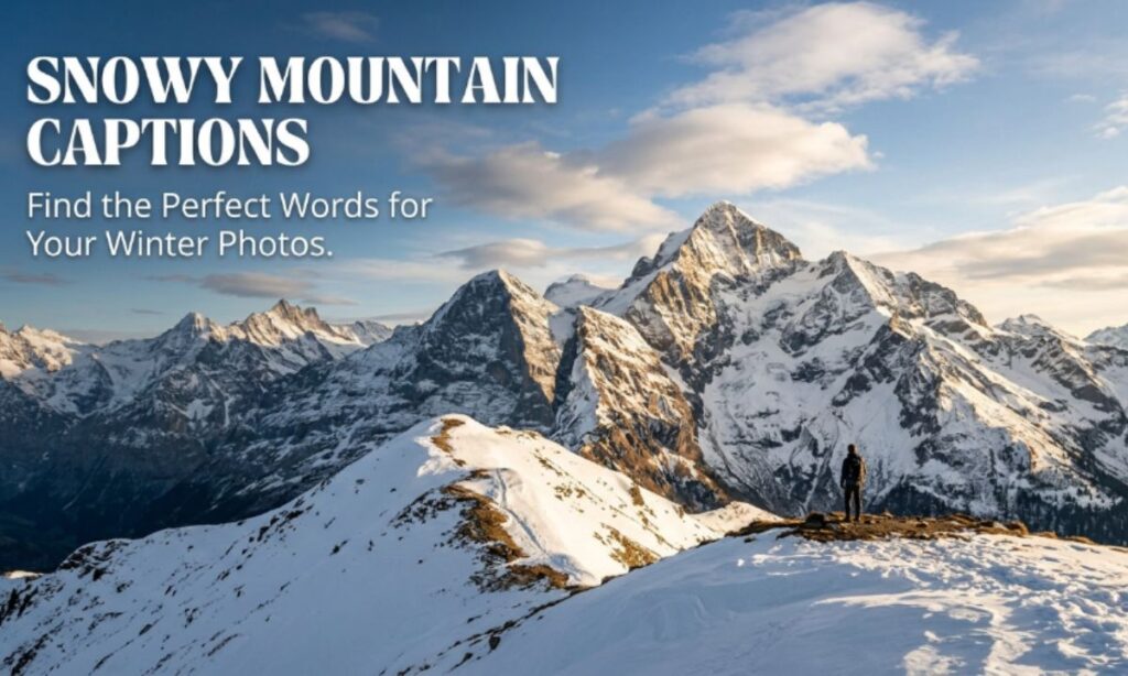 Snowy Mountains Captions