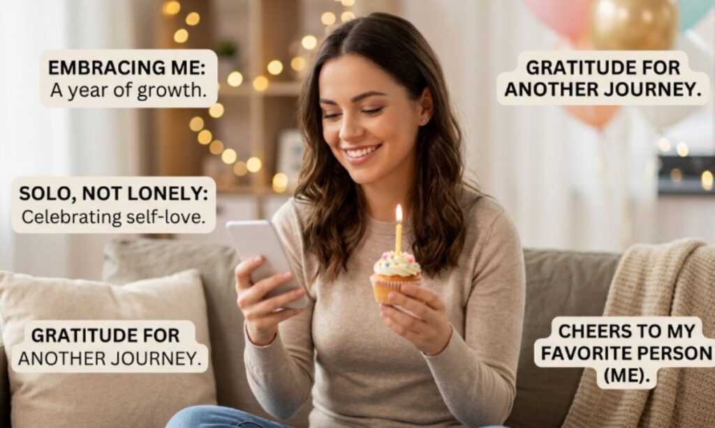 Solo Birthday Self Captions
