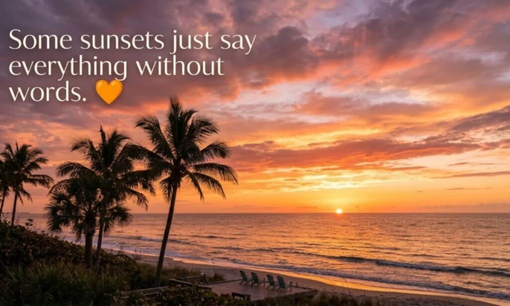 Sunset Captions for Instagram 