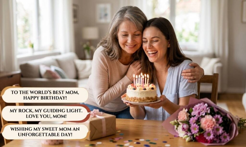 Sweet Mom Birthday Caption