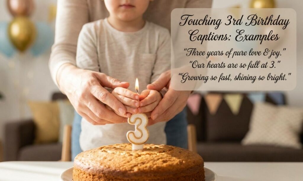 Touching and Emotional 3rd Birthday Captions