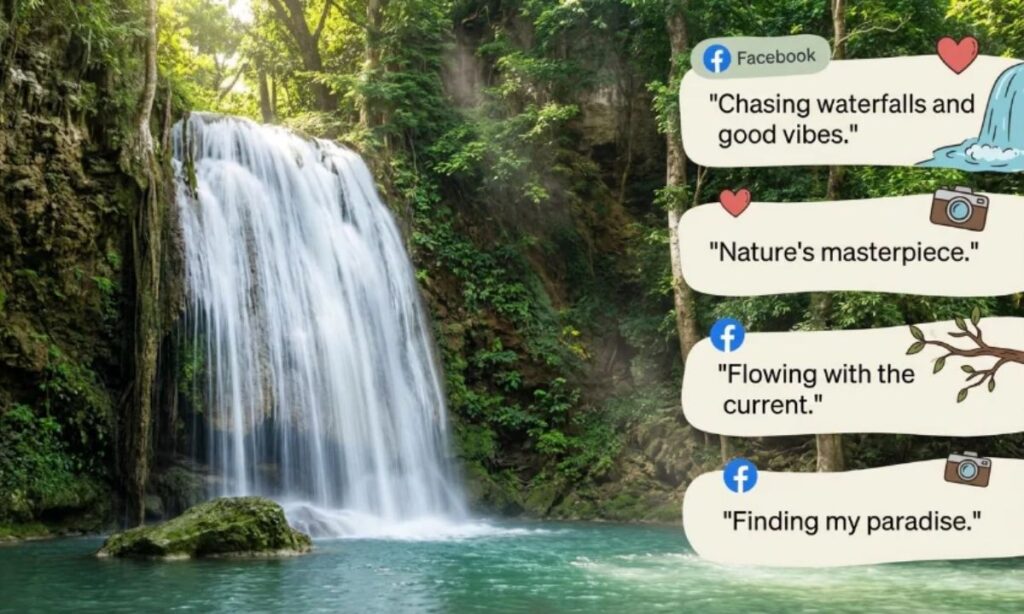 Waterfall Captions For Facebook