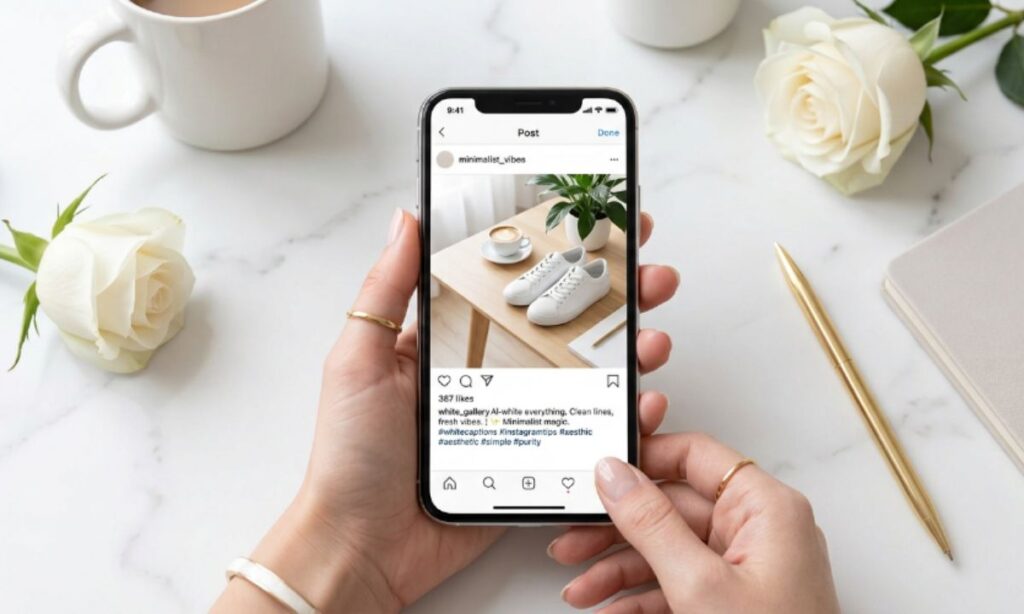 White Captions for Instagram 