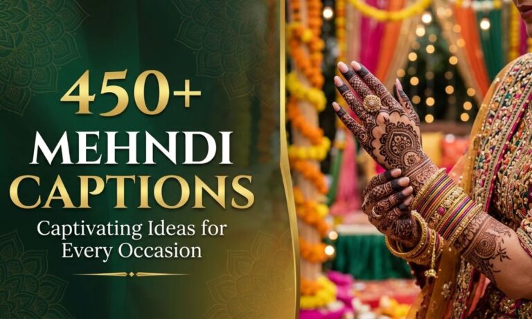 450+ Mehndi Captions_ Captivating Ideas for Every Occasion