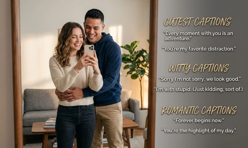 Couple Mirror Selfie Captions For Instagram