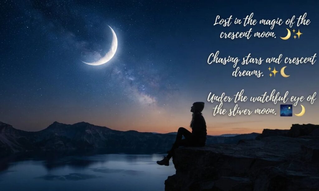 Crescent Moon Captions