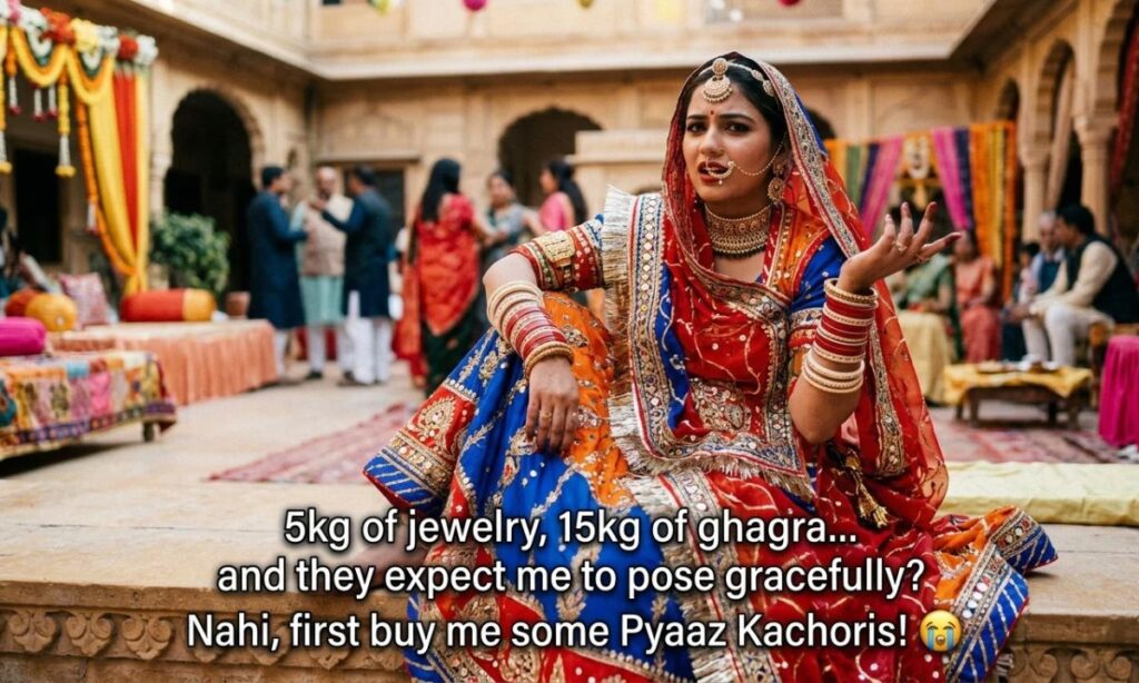 Funny Captions For Rajasthani Look 