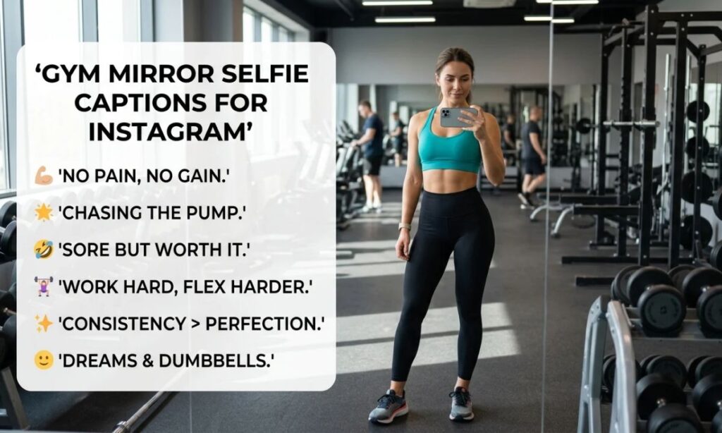 Gym Mirror Selfie Captions For Instagram