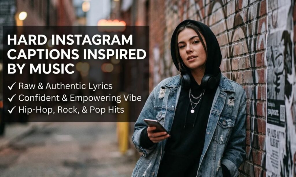 Hard Instagram Captions Inspired by Music