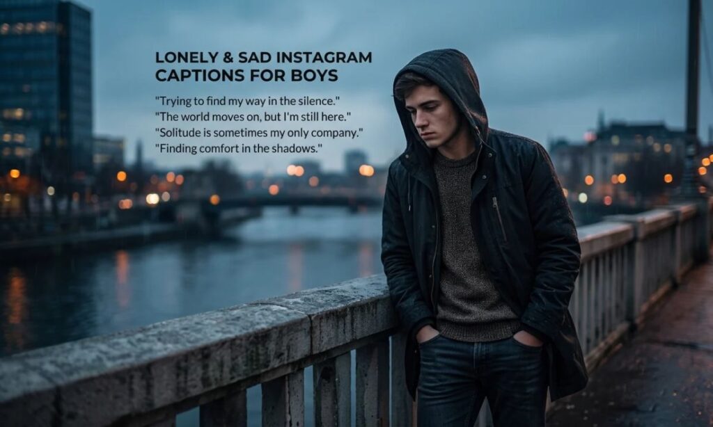 Lonely Sad Captions for Instagram for Boys