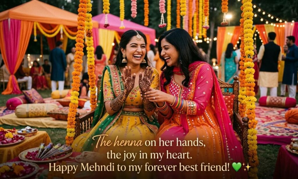 Mehndi Captions for Your Best Friend
