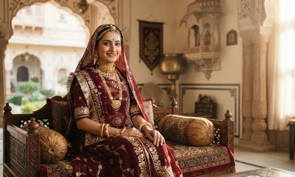 Traditional Rajputi Look Captions